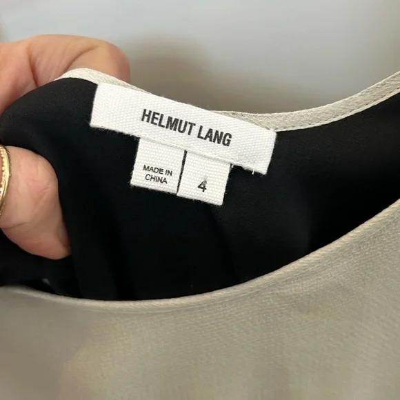 Helmut Lang silk color block dress size 4 - Picture 4 of 4